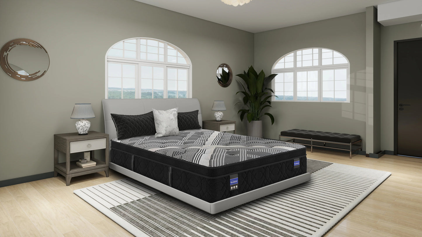 Spring Air Back Supporter Euro Pillow Top Hybrid Plush Mattress