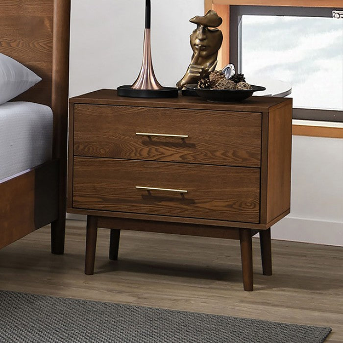 Queen 4 Piece Mid-Century Modern Bedroom Set