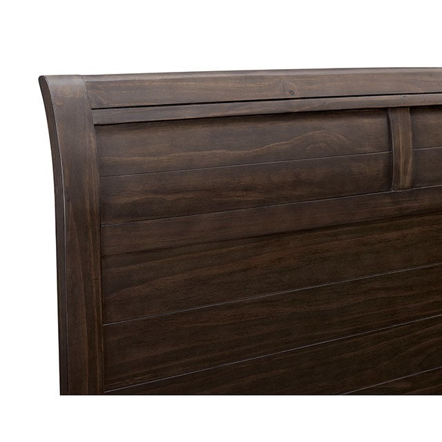 Queen 4 Piece Walnut Bedroom Set