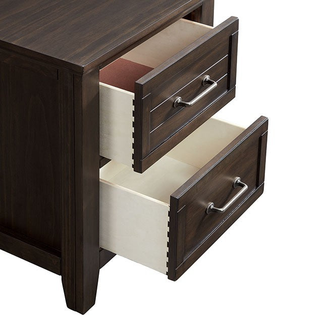 Queen 4 Piece Walnut Bedroom Set