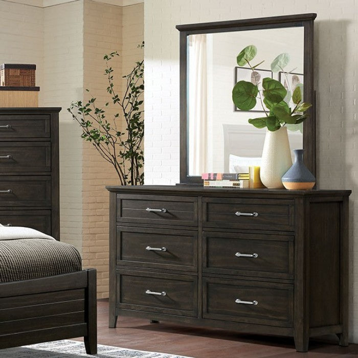 Queen 4 Piece Walnut Bedroom Set