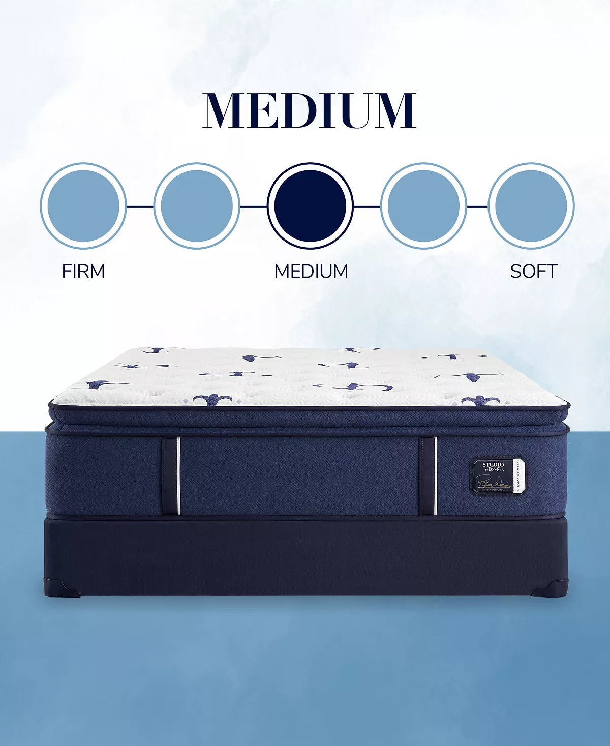 Stearns & Foster Studio Euro Pillow Top Medium Mattress