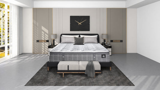 The modern mattress showroom floor at Mattress Sleep Centers in San Diego.