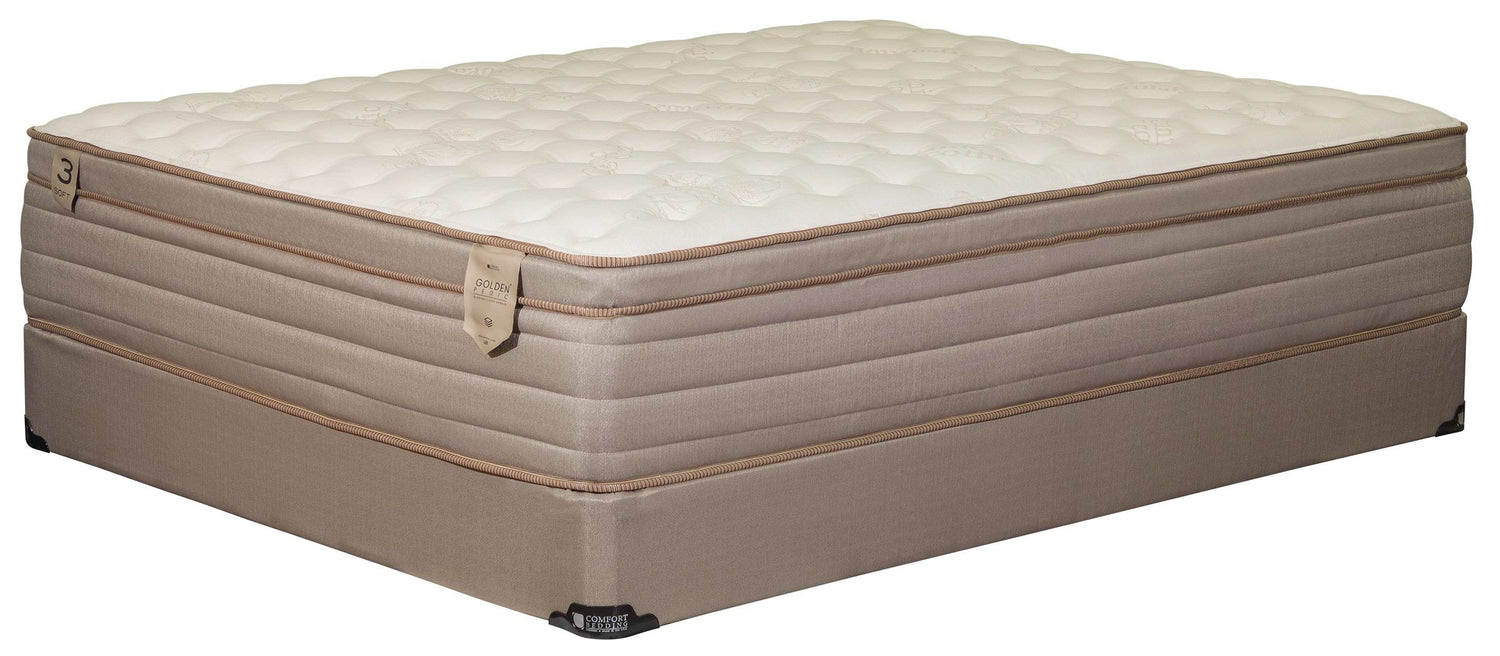 organic cotton latex mattress on foundation
