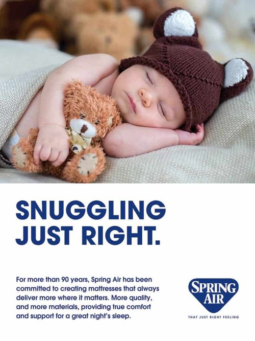baby sleeping with stuffed bear