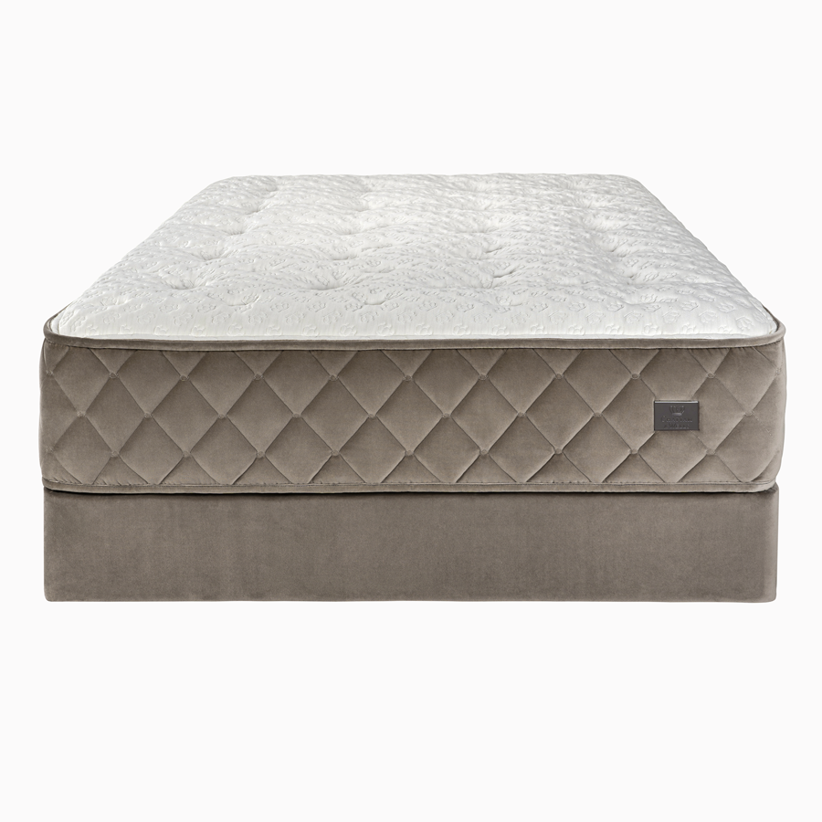 Elite tufting and material details on a premium Chattam and Wells Chantilly mattress model in Kearny Mesa.