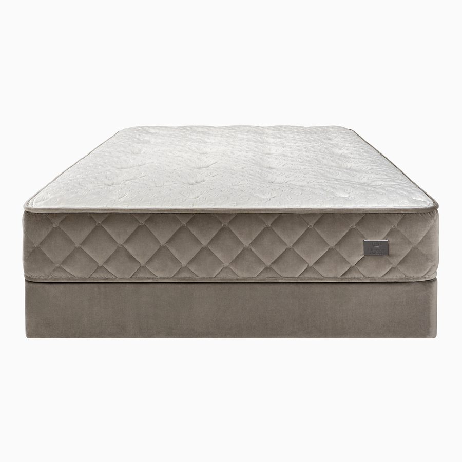 Traditional handcrafted Chattam and Wells Lismore luxury mattress on display in our San Diego showroom.