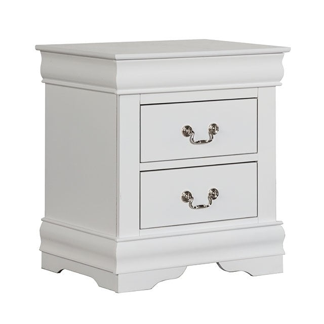 Queen 4 Piece Louis Philippe White Bedroom Set